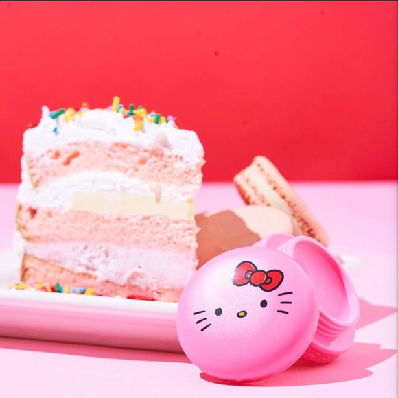 NEW! Limited The Crème Shop Hello Kitty Macaron Lip Balm Set of Two Flavors - Picture 5 of 12